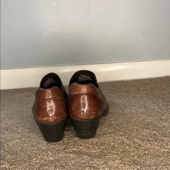 Born Brown Ankle Boots Timeless Leather Booties - Picture 7 of 7